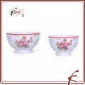 white ceramic bowl with decal for promotional